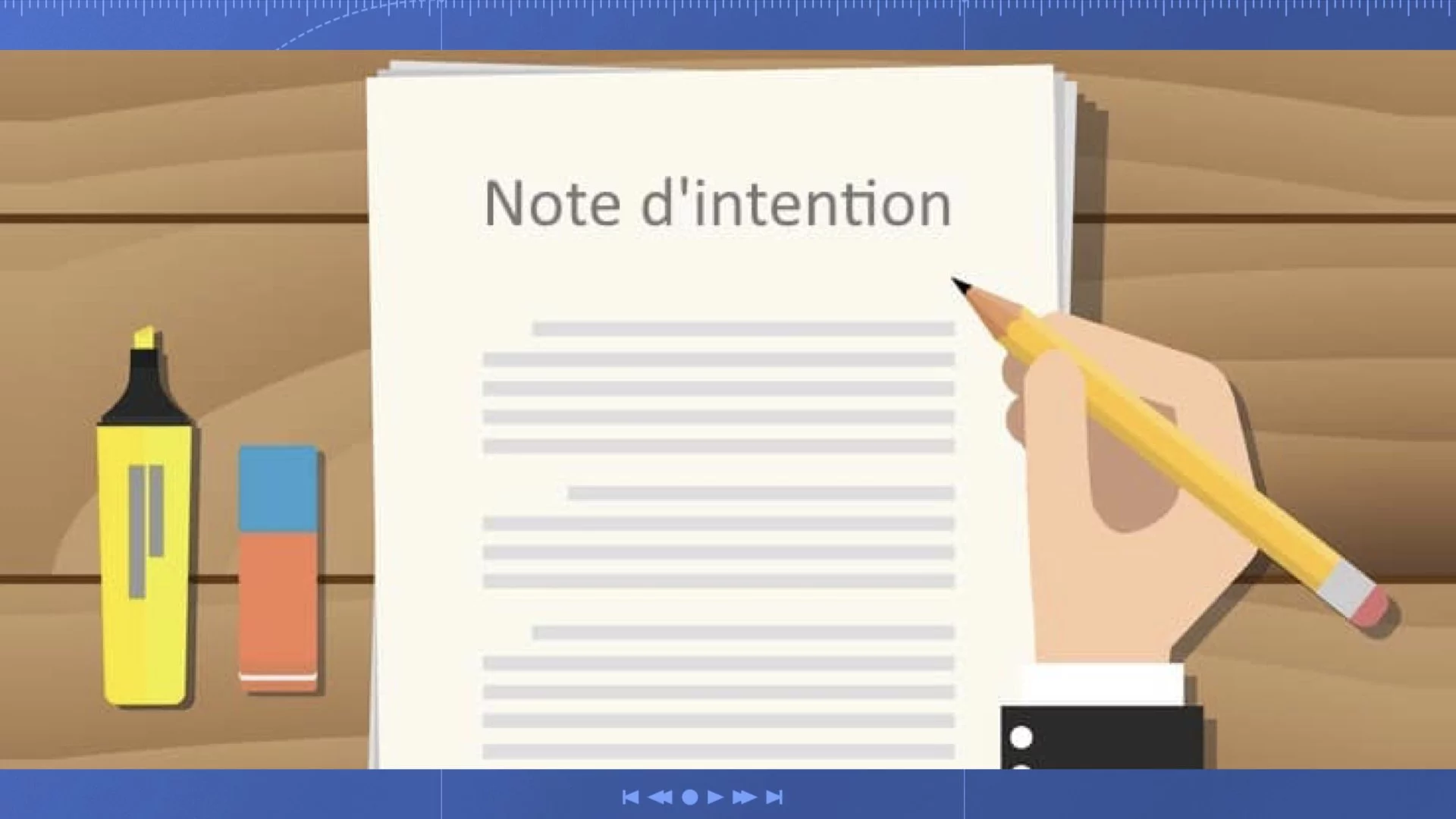 comment faire une note d'intention